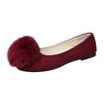 thumbnail image 3 of Jamicy Women's Casual Shoes Casual Summer Flock Mary Jane Ballet Flat Dressy Work Office Flat Shoes with Soft Sole, 3 of 9