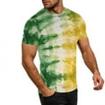 thumbnail image 5 of HOMBOM Trendy Tops for Women Green Graphic Tie dye Oversized Loose Crewneck Short Sleeve Womens T Shirts Casual, 5 of 9
