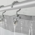 thumbnail image 5 of Zenna Home Smart Curtain Hendrix View Fabric Shower Curtain with Attached Roller Glide Hooks, 5 of 5