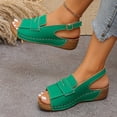 thumbnail image 5 of Willtoo Orthopedic Wedge Sandals for Women 2026 Dressy Footwear with Buckle Ankle Strap Slingback Comfortable Peep Toe Walking Summer Casual Sandals, 5 of 7