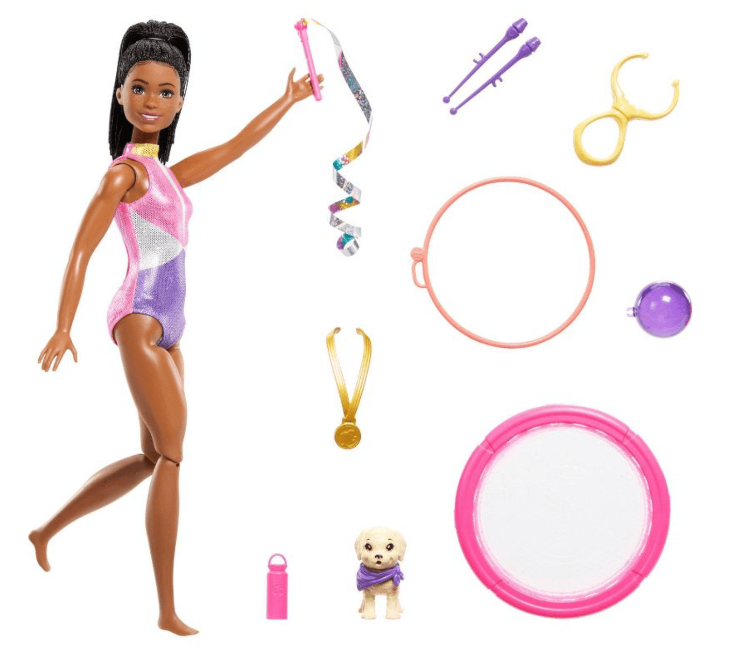Barbie Brooklyn Gymnast Doll Playset with Fashion Doll Toy New with Box