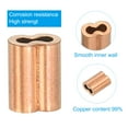 thumbnail image 4 of Unique Bargains M1.0(1/25") Copper Crimping Loop Sleeve Wire Rope Sleeve Cable for Cable Ferrule Wire Rope 100Pcs, 4 of 8