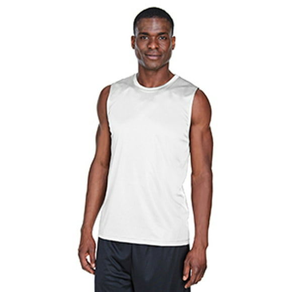T-Shirt Musculaire de Performance de Zone pour Hommes - Blanc - 4XL