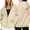Beige, variant on Zip Up Hoodie Women Oversized Y2k Pink Ribbon Printed Sweatshirt Casual Long Sleeve Fleece Jacket Lightweight Fall Hoodies with Pockets (Beige, XXXL)