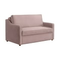 thumbnail image 5 of Serta Delphi Glam Convertible Loveseat with Full Size Sleeper, Mauve Pink Velvet Fabric, 5 of 17