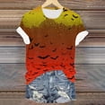thumbnail image 2 of Godom Halloween Shirts for Women Cute Ghost Shirt Fall Pumpkin Tshirt Graphic Tees casual Short Sleeve Tops, 2 of 6