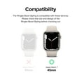 thumbnail image 2 of Ringke Bezel Styling Compatible with Apple Watch 9 / 8 / 7 45mm, Apple Watch SE / 6 / 5 / 4 44mm, Adhesive Frame Ring Cover Anti Scratch [Stainless Steel] Protection - Graphite (45-12), 2 of 11