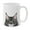 Black Silver Maine Coon Cat, variant on WIRESTER 11 Oz Ceramic Tea Cup Coffee Mug, Black White Tuxedo Cat