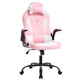 thumbnail image 2 of PC Gaming Chair Ergonomic Office Chair Computer Desk Chair with Armrests Headrest and Lumbar Support High Back PU Leather Executive Racing Chair for Home (Pink), 2 of 4