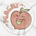 thumbnail image 2 of Vintage Peachy Fruit Pun Sticker Toddler Boy Girl T Shirt Infant Toddler Brisco Brands 4T, 2 of 5