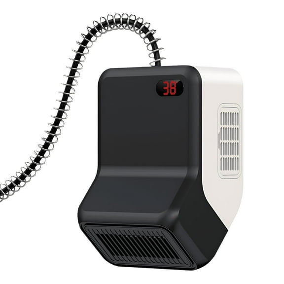 HIBIBUD Dog House Heater with Thermostat,300-600W 2 Heating Mode Pet Warmer,Wall-Mounted Design,Pet Heater with 6FT Anti Chew Cord and Safe Overheat Protection,for Dogs Chicken Coops Rabbits (White)