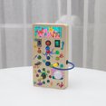 thumbnail image 1 of LED light socket switch busy board toys hands-on wooden children's toys ocean busy light A, 1 of 1