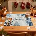 thumbnail image 4 of Outdoor Christmas Decorations Christmas Tree Decorations, Linen Tree Print Placemat Outdoor Party Holiday Table Setting, 4 of 6