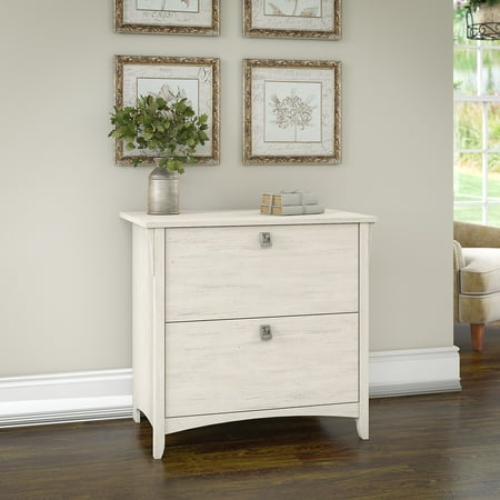 Bush Furniture Salinas Lateral File Cabinet in Antique