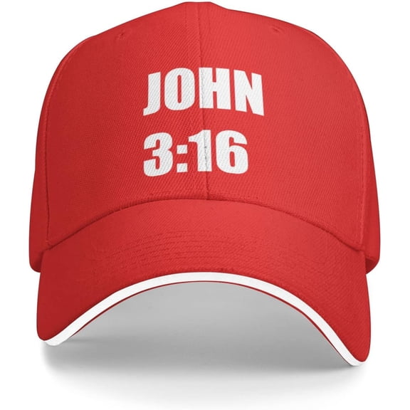 Hat John 3:16 Believer-Christian Faith Baseball Cap Men Cowboy hat Women Trucker Hat Golf Dad Cap Fishing hat Black