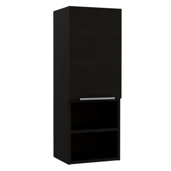 TUHOME Mila 32" Medicine Cabinet In Black - Material -Engineered Wood