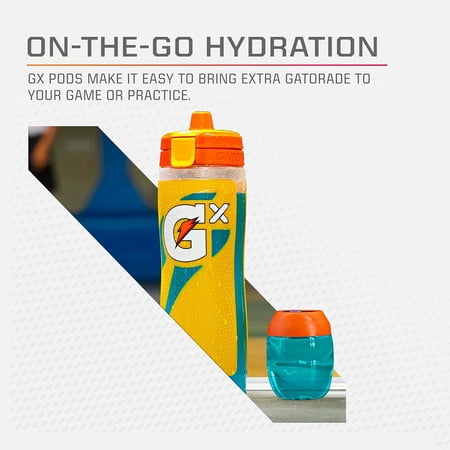 GATORADE GX SPORTS DRINK MIX CONCENTRATE PODS, GLACIER CHERRY, 3.25 FL OZ PODS, 4 COUNT