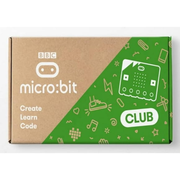 microbit v2 Club Pack Programming Development Board STEM Pocket-Sized Micro:bit V2 Computer Built-in Touch Sensitive Logo, Speaker and Microphone