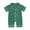 B.Dark Green, variant on Gvdentm Baby Boy Girl Solid Romper Silk Pajamas Short/Long Sleeve Bodysuit Jumpsuit Knitted Outfits Clothes(B.Dark Blue,3-6 Months)