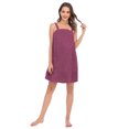 thumbnail image 3 of Women Bath Wrap Towel for Womens Shower with Pocket Adjustable Spa Robe & Facial Headband, 3 of 7