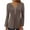 Brown, variant on qucoqpe Women's Long Sleeve Casual Blouses Dressy Tunic Tops V Neck Button Office Wear Fall Winter Clothes