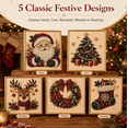 thumbnail image 5 of DIY Christmas Pearl Diamond Painting Art Kit,Cute Mosaic Craft, 3D Pearl Painting Set Raised 3D Sparkling Pearl Art Set to Upgrade Dull Home Wall Decor, 5 of 5