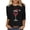 Black 03, variant on Maplenight Christmas T Shirts for Women Casual Christmas Tree Graphic Holiday Tops Crewneck 3/4 Sleeve Shirts for Women