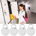 thumbnail image 2 of Key Tags Hotop 500 piezas con borde de metal blanco de 3,2 cm con anillos, 2 of 6