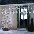 thumbnail image 6 of Toodour Christmas Snowflake Lights Outdoor, 17.22ft 264 LED Snowflake Icicle Lights with 22 Drops, Connectable, 8 Modes Waterproof Christmas Lights for Curtain Eaves Window Xmas Decor (White), 6 of 9