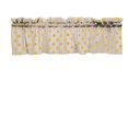 thumbnail image 3 of cotton polka dots window valance 58 wide yellow on white, 3 of 3
