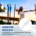 thumbnail image 4 of Uxcell Archery Arrows Nocks, Plastic Insert Arrow Nock Replacement Arrow Tails for Hunting Shooting Compound Recurve Transparent White, 4 of 7