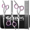 thumbnail image 1 of Set de tijeras de peluquería canina GLADOG Professional 5 en 1, color rojo, 1 of 7