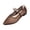 Brown, variant on Mesh Ballet Flats for Women Comfortable Pointed Toe Mary Jane Shoes for Women Elastic Strap Low Cut Breathable Summer Dressy Office Flats
