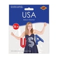 thumbnail image 3 of Red, Silver, and Blue USA Foil Balloon Streamers, 13" x 3', Pack of 12, 3 of 3