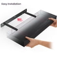 thumbnail image 3 of Ballucci 16" Floating Shelves for Wall, 3-Pack with Invisible Brackets, 6" Deep, Black, 3 of 6