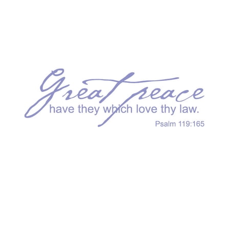 Great Peace Have They.. Vinyl Quote - Small - Lavendar