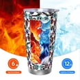 thumbnail image 5 of Logiee Panda And Glasses Print 20OZ Car Cup with Lid, Stainless Steel Vacuum Insulated Double Wall Travel Tumbler, Durable Insulated Coffee Mug,Thermal Cup with Straw-Without Straw, 5 of 8
