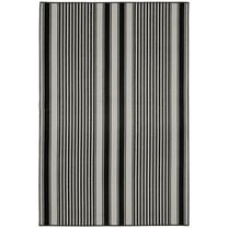 Garland Rug Cape Cod Polypropylene Black Indoor Area Rug, 6' x 8'