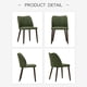 thumbnail image 3 of Sillas de comedor COLAMY, 6 unidades, modernas, de piel sintética, color verde, 3 of 4