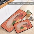 thumbnail image 5 of SKYSONIC Traditional Thanksgiving Horn Kitchen Rugs Set of 2, Cornucopia Turkey Cartoon Floor Mat Area Rug Washable Carpet Perfect for Living Room Bedroom Entryway, 5 of 7