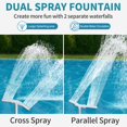 thumbnail image 3 of Fuente de agua para piscina Klleyna con rociado dual mejorado, 3 of 9