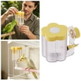 thumbnail image 2 of Automatic Bird Water Dispenser Flower Shaped Transparent Parrot Water Feeder Bottle Floating No Spill Cage Mount Bird Waterer Cage Accessories for Budgie Lovebird Conure Small Birds, 2 of 4