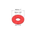 thumbnail image 2 of Correa de Bloqueo para Guitarra Unique Bargains Rojo Arandela Protector Paquete de 4, 2 of 5