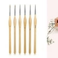 thumbnail image 1 of LSLJS 6 PCS MINIATURE DETAIL PAINT BRUSH SET Ultra Fine Three Sided Line Marker Watercolor Watercolor Gouache Fine Brush, Pen Pen, 1 of 7