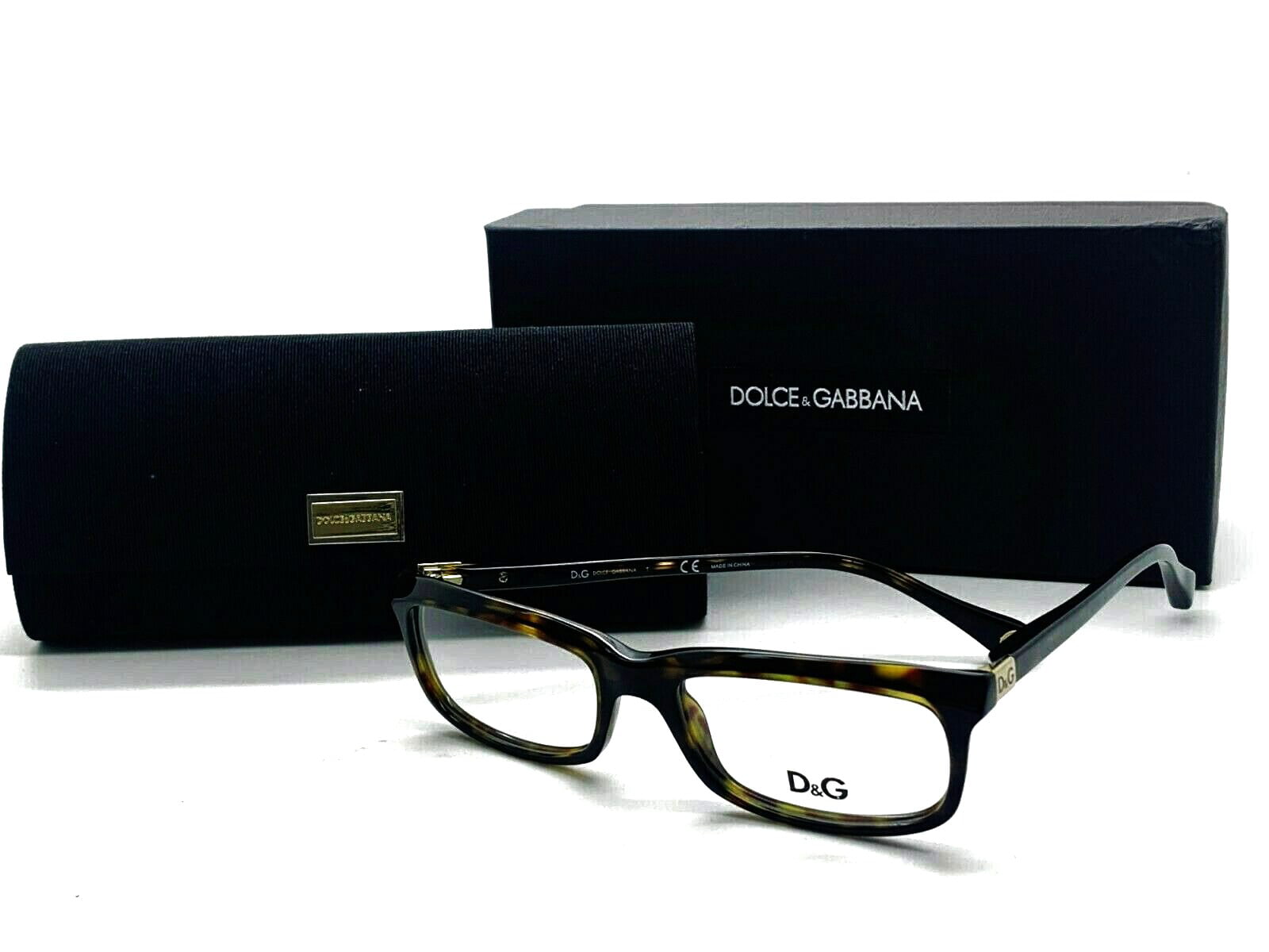 16 135 Dolce Gabbana Eyeglasses D&G 5017 016 SilverWoody Brown Half Rim 51
