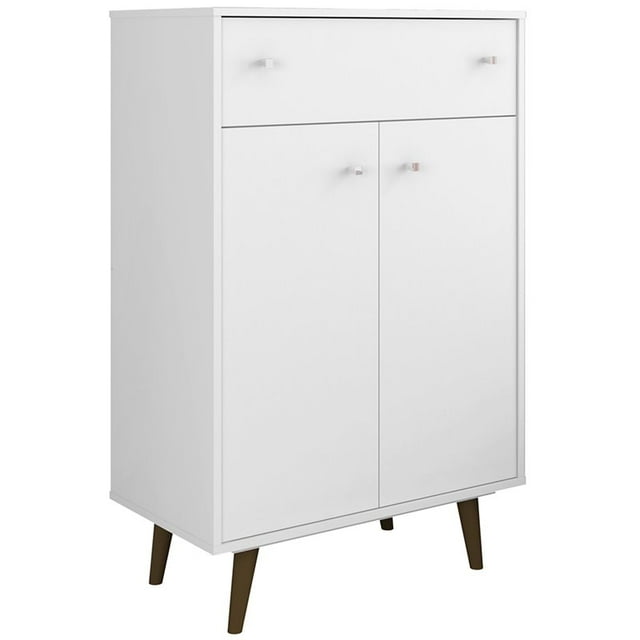 Manhattan Comfort Armoire de Rangement de Liberté en Blanc