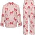 thumbnail image 6 of HPINK-T Women's Pajama Sets Leopard Floral Pattern Long Sleeve Lounge Sets Pjs Sleepwear with Pockets, 6 of 12