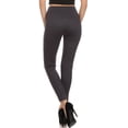 thumbnail image 2 of Sakkas Women's Patterned Soft Fleece Lined High Waist Leggings - Charcoal - One Size, 2 of 4