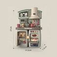 thumbnail image 4 of VALESSATI 2-in-1 Mini Play Kitchen Set, Sage Green/Beige, Lights & Sounds, Ages 3+, 4 of 7