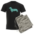 thumbnail image 6 of CafePress - Dachshund Silhouette Men's Dark Pajamas - Men's Dark Loose Fit Cotton Pajama Set, 6 of 7